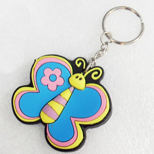 Plastic Jewelry Little Charm, PVC material, DMF free, Butterfly, 50x50mm, Sold by PC