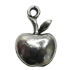 Pendant/Charm Zinc Alloy Jewelry Findings Lead-free, Apple 12x18mm Hole:2mm, Sold by Bag