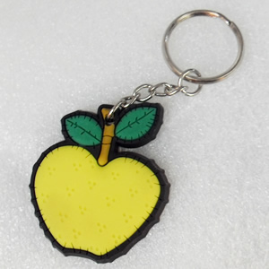 Plastic Jewelry Little Charm, PVC material, DMF free, Apple, 38x46mm, Sold by PC