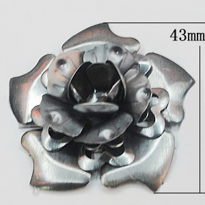 Iron Flower Lead-free, NO Hole Headwear & Costume Accessory, 43mm, Sold by PC