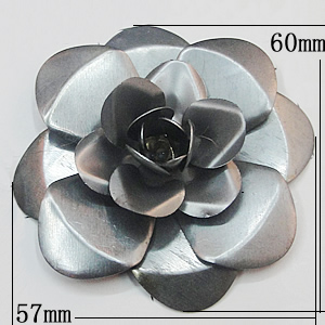 Iron Flower Lead-free, NO Hole Headwear & Costume Accessory, 57x60mm, Sold by PC