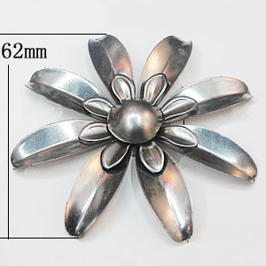 Iron Flower Lead-free, NO Hole Headwear & Costume Accessory, 62mm, Sold by PC