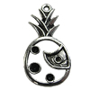 Pendant/Charm Zinc Alloy Jewelry Findings Lead-free, Fruit 15x29mm Hole:2mm, Sold by Bag