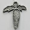 Pendant/Charm Zinc Alloy Jewelry Findings Lead-free, Fruit 22x20mm Hole:2mm, Sold by Bag
