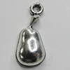 Pendant/Charm Zinc Alloy Jewelry Findings Lead-free, Fruit 10x20mm Hole:2mm, Sold by Bag