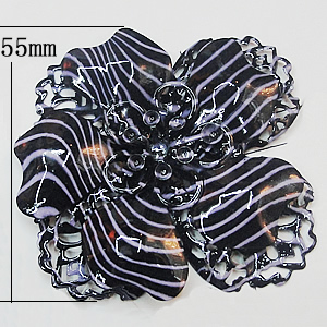 Iron Flower Lead-free, NO Hole Headwear & Costume Accessory, 55mm, Sold by PC