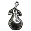 Pendant/Charm Zinc Alloy Jewelry Findings Lead-free, Fruit 15x30mm Hole:2mm, Sold by Bag