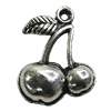 Pendant/Charm Zinc Alloy Jewelry Findings Lead-free, Fruit 15x18mm Hole:2mm, Sold by Bag