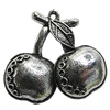 Pendant/Charm Zinc Alloy Jewelry Findings Lead-free, Fruit 36x33mm Hole:2mm, Sold by Bag