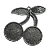 Pendant/Charm Zinc Alloy Jewelry Findings Lead-free, Fruit 43x44mm Hole:2mm, Sold by Bag