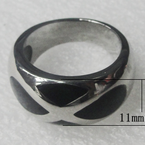 Stainless Steel Ring, 11mm, Sold by PC