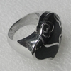 Stainless Steel Ring, Heart 27x22mm, Sold by PC