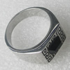 Stainless Steel Ring, 12mm, Sold by PC