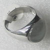 Stainless Steel Ring, Teardrop 19mm, Sold by PC