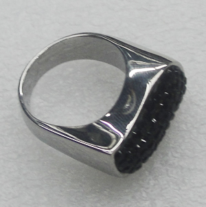 Stainless Steel Ring, 11mm, Sold by PC