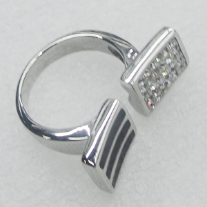 Stainless Steel Ring, 28x11mm, Sold by PC