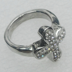 Stainless Steel Ring, 17mm, Sold by PC