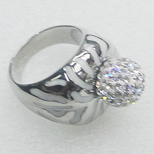 Stainless Steel Ring, 19mm, Sold by PC
