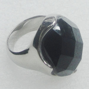Stainless Steel Ring, 21x27mm, Sold by PC