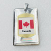 Stainless Steel Pendant, Rectangle 27x45mm, Sold by PC