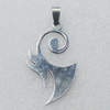 Stainless Steel Pendant, 25x43mm, Sold by PC
