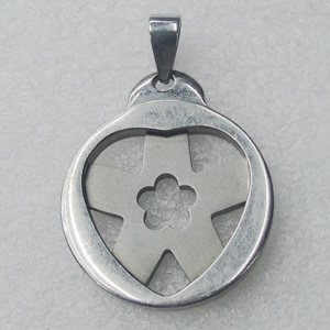 Stainless Steel Pendant, 30x35mm, Sold by PC