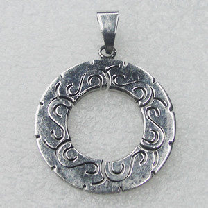 Stainless Steel Pendant, 30x33mm, Sold by PC