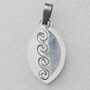 Stainless Steel Pendant, 17x31mm, Sold by PC