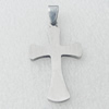 Stainless Steel Pendant, Cross 23x38mm, Sold by PC