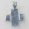 Stainless Steel Pendant, Cross 20x20mm, Sold by PC