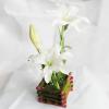 Artificial Flower With Flowerpot, Height:about 13.4 inch, Sold by Dozen