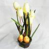 Artificial Flower With Flowerpot, Height:about 13 inch, Sold by Dozen