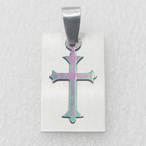 Stainless Steel Pendant, Rectangle 16x25mm, Sold by PC