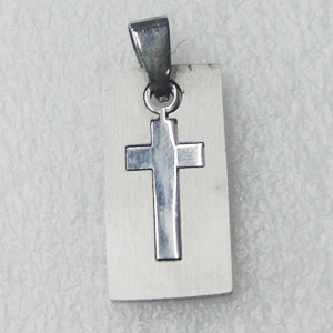 Stainless Steel Pendant, Rectangle 13x27mm, Sold by PC