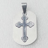 Stainless Steel Pendant, 21x33mm, Sold by PC