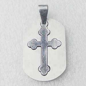 Stainless Steel Pendant, 21x33mm, Sold by PC