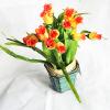 Artificial Flower With Flowerpot, Height:about 11.4 inch, Sold by Dozen