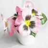 Artificial Flower With Flowerpot, Height:about 5.1 inch, Sold by Dozen