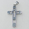 Stainless Steel Pendant, Cross 26x46mm, Sold by PC
