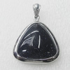 Stainless Steel Pendant, Triangle 30x34mm, Sold by PC