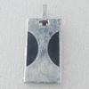 Stainless Steel Pendant, Rectangle 17x32mm, Sold by PC