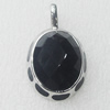 Stainless Steel Pendant, Flat Oval 21x35mm, Sold by PC