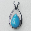 Stainless Steel Pendant, 20x42mm, Sold by PC