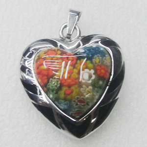 Stainless Steel Pendant, Heart 28x32mm, Sold by PC