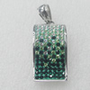 Stainless Steel Pendant, 14x28mm, Sold by PC