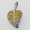 Stainless Steel Pendant, Leaf 18x32mm, Sold by PC