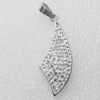 Stainless Steel Pendant, Nugget 14x37mm, Sold by PC
