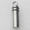 Stainless Steel Pendant, Column 10x37mm, Sold by PC