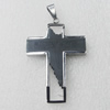 Stainless Steel Pendant, Cross 35x53mm, Sold by PC