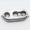 Connector, Zinc Alloy Jewelry Findings, 14x6mm, Sold by Bag